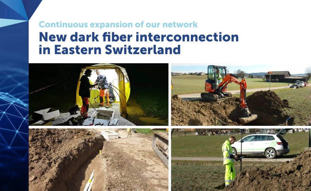 New dark fiber interconnection in Eastern Switzerland